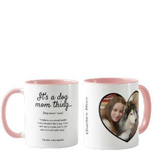 Mug Meilleur Chien Maman Photo personnalisée & Citatio