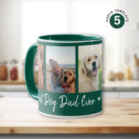 Meilleur Chien Papa Jamais Pet 5 Photo Collage Ver