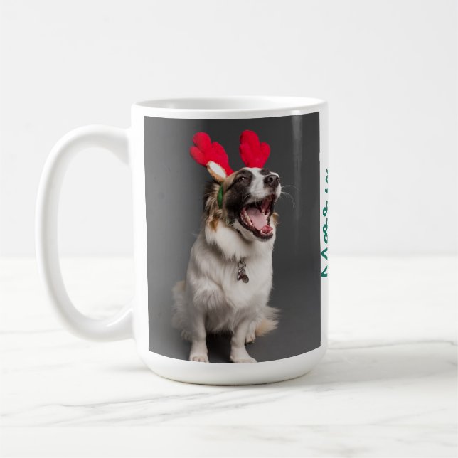 Mug Meilleur Chien Papa Jamais une photo personnalisée (Gauche)