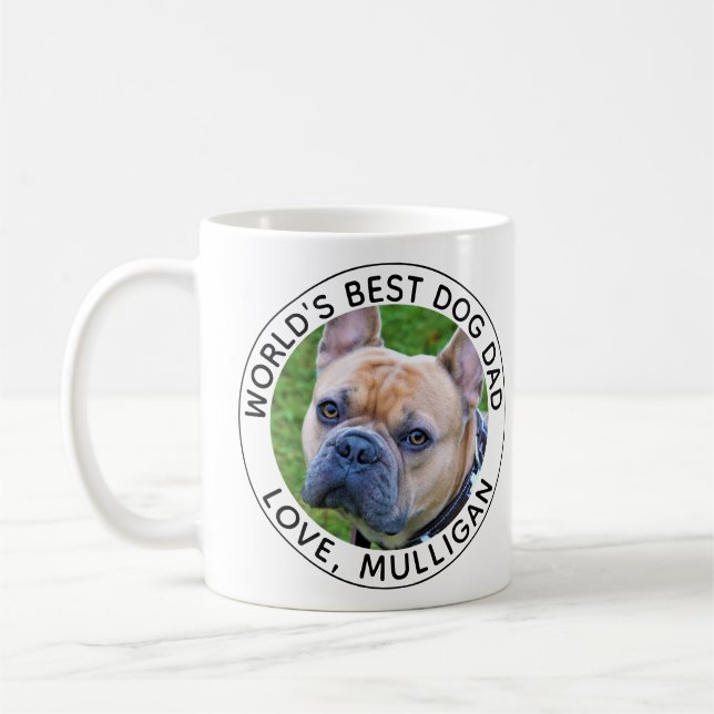 Mug Meilleur Chien Papa Photo (Gauche)
