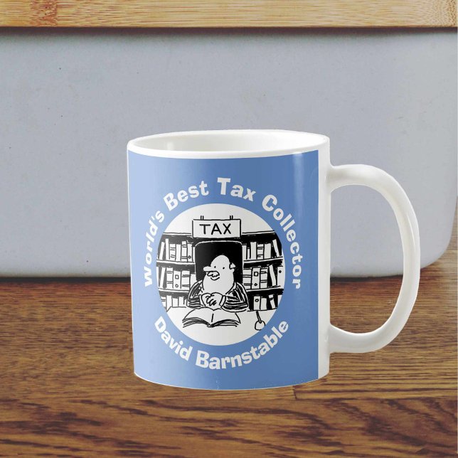 Mug Meilleur collecteur d'impôts au monde à personnali (Créateur téléchargé)