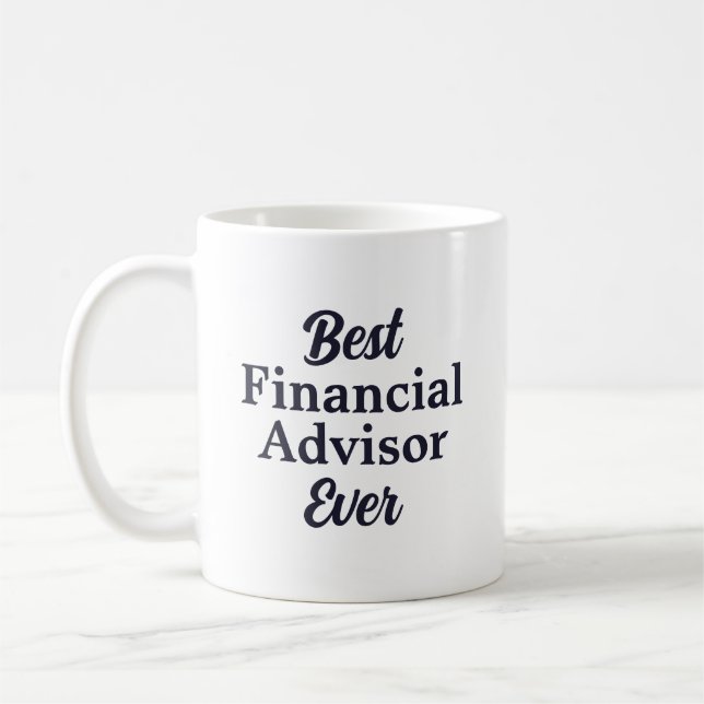 Mug Meilleur conseiller financier jamais pris avec déf (Gauche)