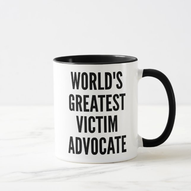 Mug Meilleur défenseur des victimes dans le monde (Droite)