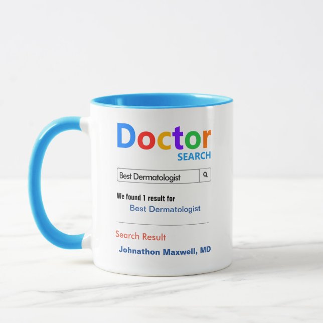 Mug Meilleur DermatologistGift fait sur commande drôle (Gauche)