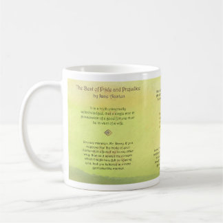 Mug Meilleur des citations de Jane Austen de fierté et