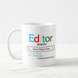 Mug Meilleur Éditeur jamais Search moteur de recherche