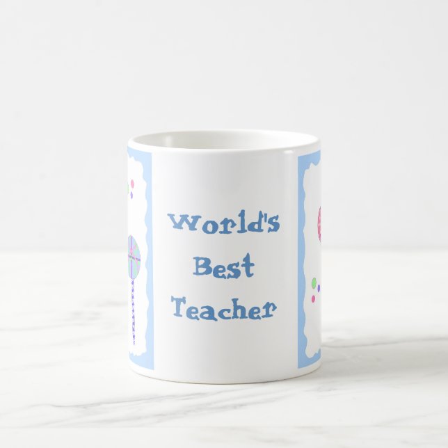 Mug Meilleur enseignant du monde - Lollipops (Centre)