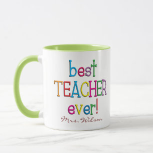 Mug Meilleur enseignant personnalisé