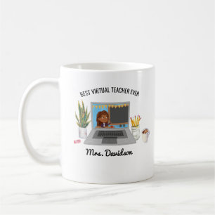Mug Meilleur enseignant virtuel  Apprentissage à dista