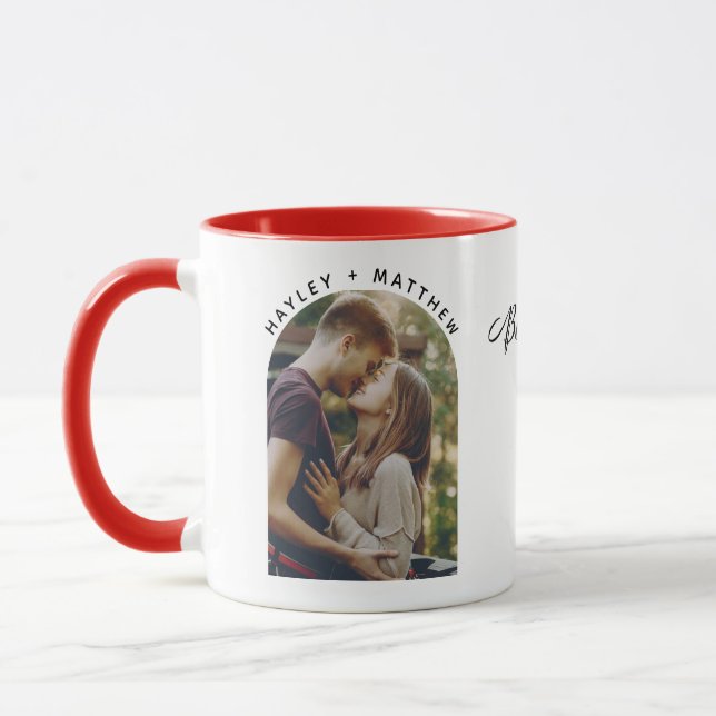 Mug Meilleur ensemble Saint-Valentin Couple Photo (Gauche)