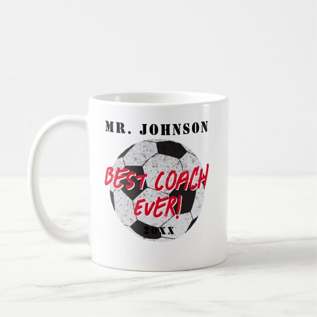 Mug Meilleur Entraîneur - Football - Football (Gauche)