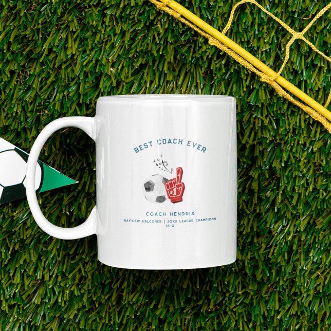 Mug Meilleur entraîneur jamais | Photo de l'entraîneur (Créateur téléchargé)