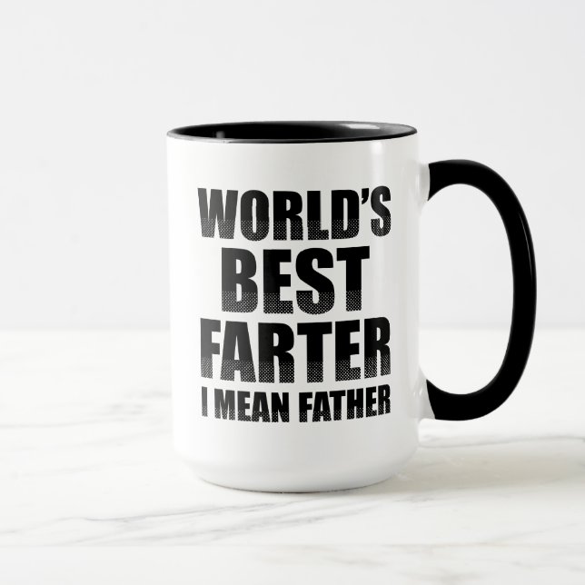Mug Meilleur Farter du monde Je veux dire père (Droite)