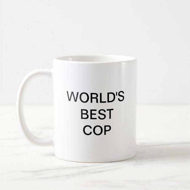 Mug Meilleur flic du monde (Gauche)
