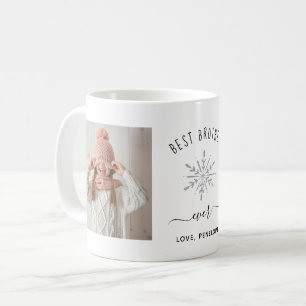 Mug Meilleur Frère   Deux photos Silver Snowflake