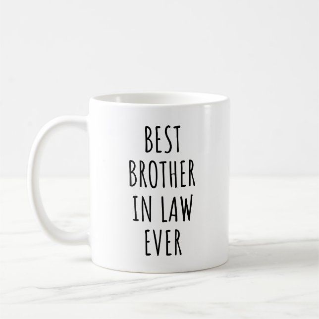 Mug Meilleur Frère en droit jamais (Gauche)