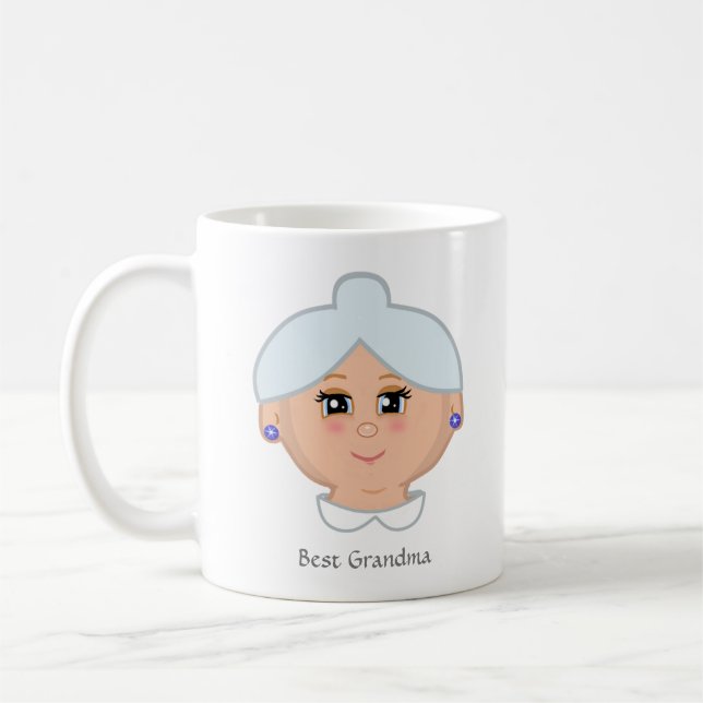 Mug Meilleur grand-mère et coeur modifiable (Gauche)