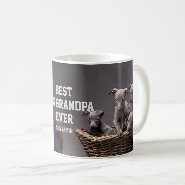 Mug Meilleur grand-père chien jamais photo personnalis (Devant droit)