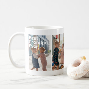 Mug Meilleur Grand-Père Collage Photo Personnalisé