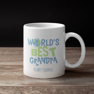 Mug Meilleur Grand-Père Cute Typographie du Monde mode