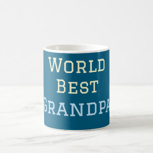 Mug Meilleur grand-père du monde ajouter un nom texte