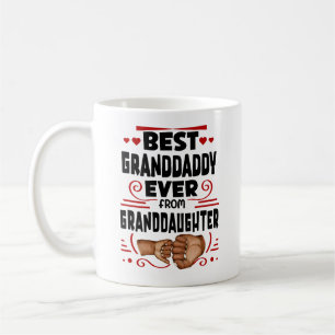 Mug Meilleur Grand-Père Jamais Grand-Fille, Typo Moder