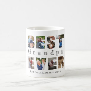 Mug Meilleur grand-père jamais photo texte personnalis