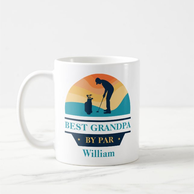 Mug Meilleur Grand-Père Par Grand-Parents Day Golf Lov (Gauche)