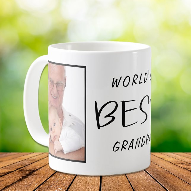 Mug Meilleur Grand-Père Photo (Créateur téléchargé)