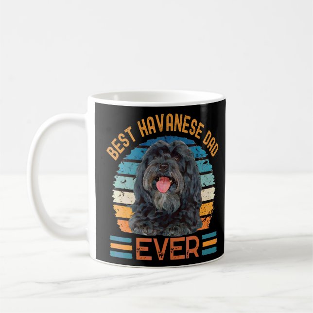 Mug Meilleur Havanais papa jamais chien Fête des pères (Gauche)