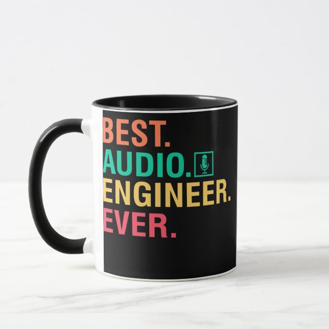 Mug Meilleur ingénieur audio Ever Audio Editor Son Guy (Gauche)