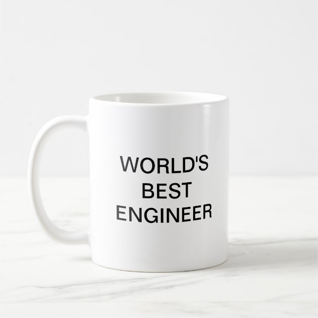 Mug Meilleur ingénieur du monde (Gauche)