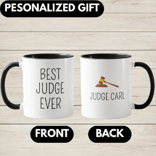 Mug Meilleur juge, Cadeau de juge personnalisé, Juge 