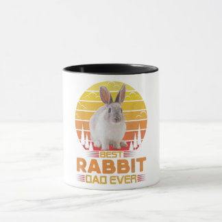 Mug Meilleur Lapin Papa Jamais Vintage Mignonne Animal