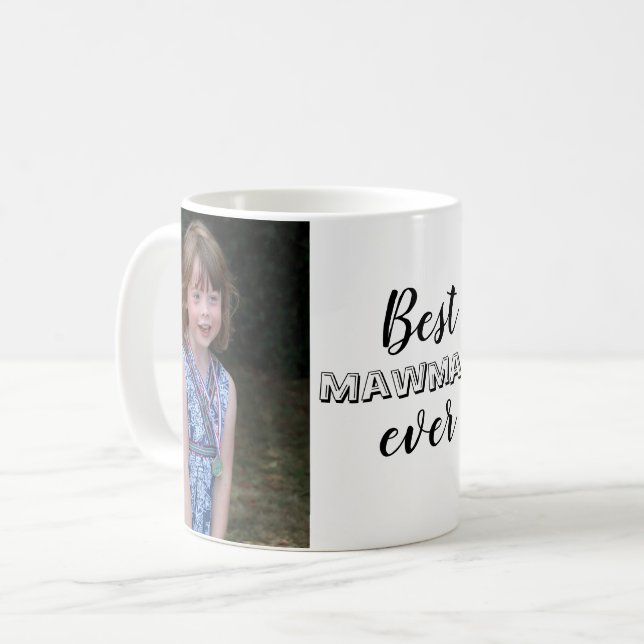 Mug Meilleur Mamaw Jamais Photo Personnalisée (Devant gauche)