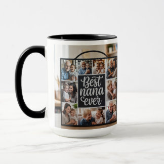 Mug Meilleur Nana Jamais Personnalisé Photo Collage Mu