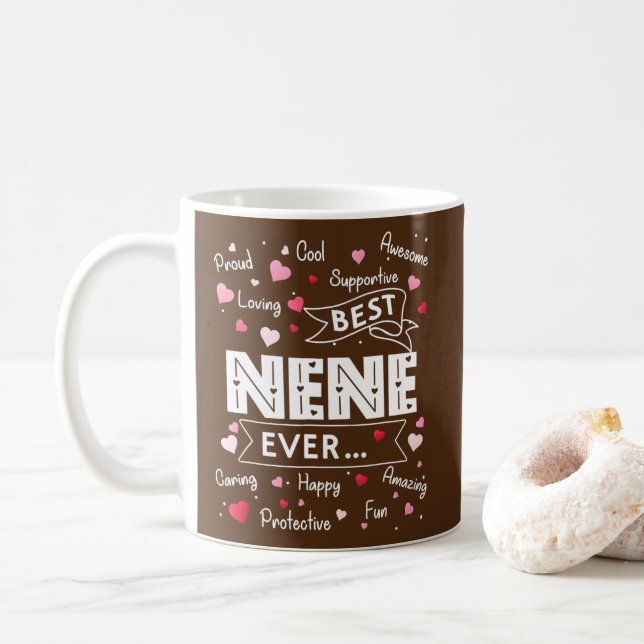 Mug Meilleur Nene Jamais Drôle Première Fois Grand-Mèr (Avec donut)