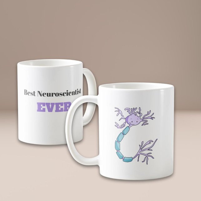 Mug Meilleur neuroscientifique jamais Neuron Personnal (Créateur téléchargé)