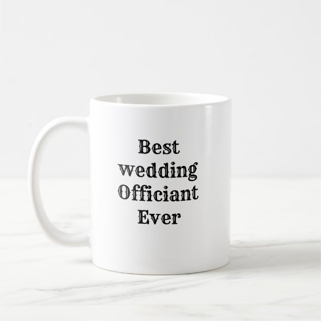 Mug Meilleur Officier mariage Jamais Pour Spécial Drôl (Gauche)