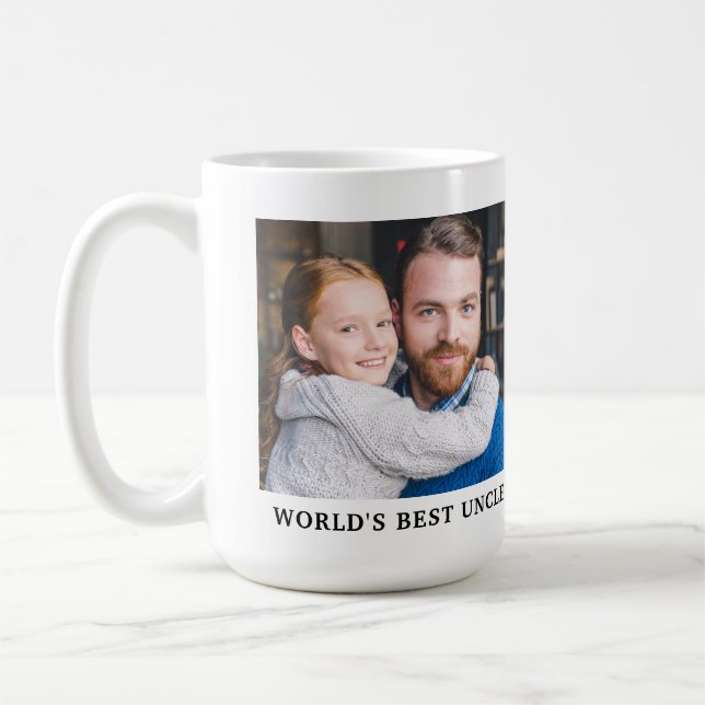 Mug Meilleur Oncle Niece Nephew Photo (Gauche)
