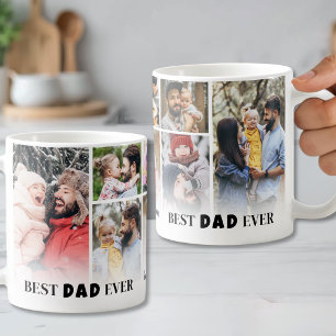 Mug Meilleur Papa 8 Collage de Photos Père