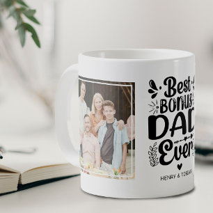 Mug Meilleur Papa Bonus Ever 2 Cadeau Photo