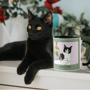 Mug Meilleur Papa Chat Mignon Chat Smoking Fête des Pè
