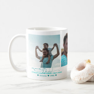 Mug Meilleur Papa   Collage de Trois Photos Écrites à 