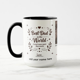 Mug Meilleur papa dans le monde - 15 oz Combo Personna