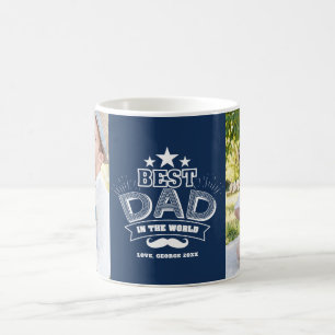 Mug Meilleur papa dans le monde Deux photos Fête des p