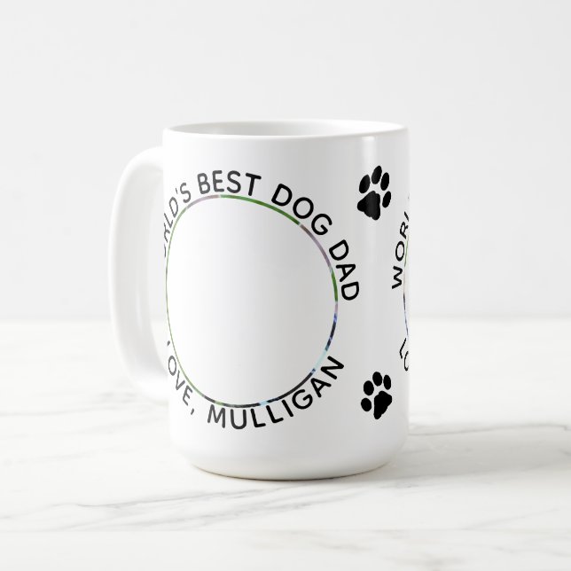 Mug Meilleur papa de chien (Devant gauche)