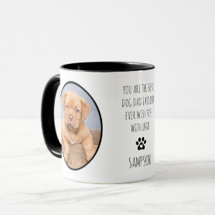 Mug Meilleur papa de chien photo personnalisée 2