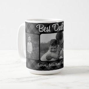 Mug Meilleur papa de Noël classique gris motif