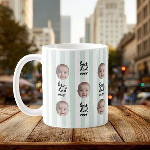 Mug Meilleur Papa De Tous Les Temps Bandes Bébé Visage